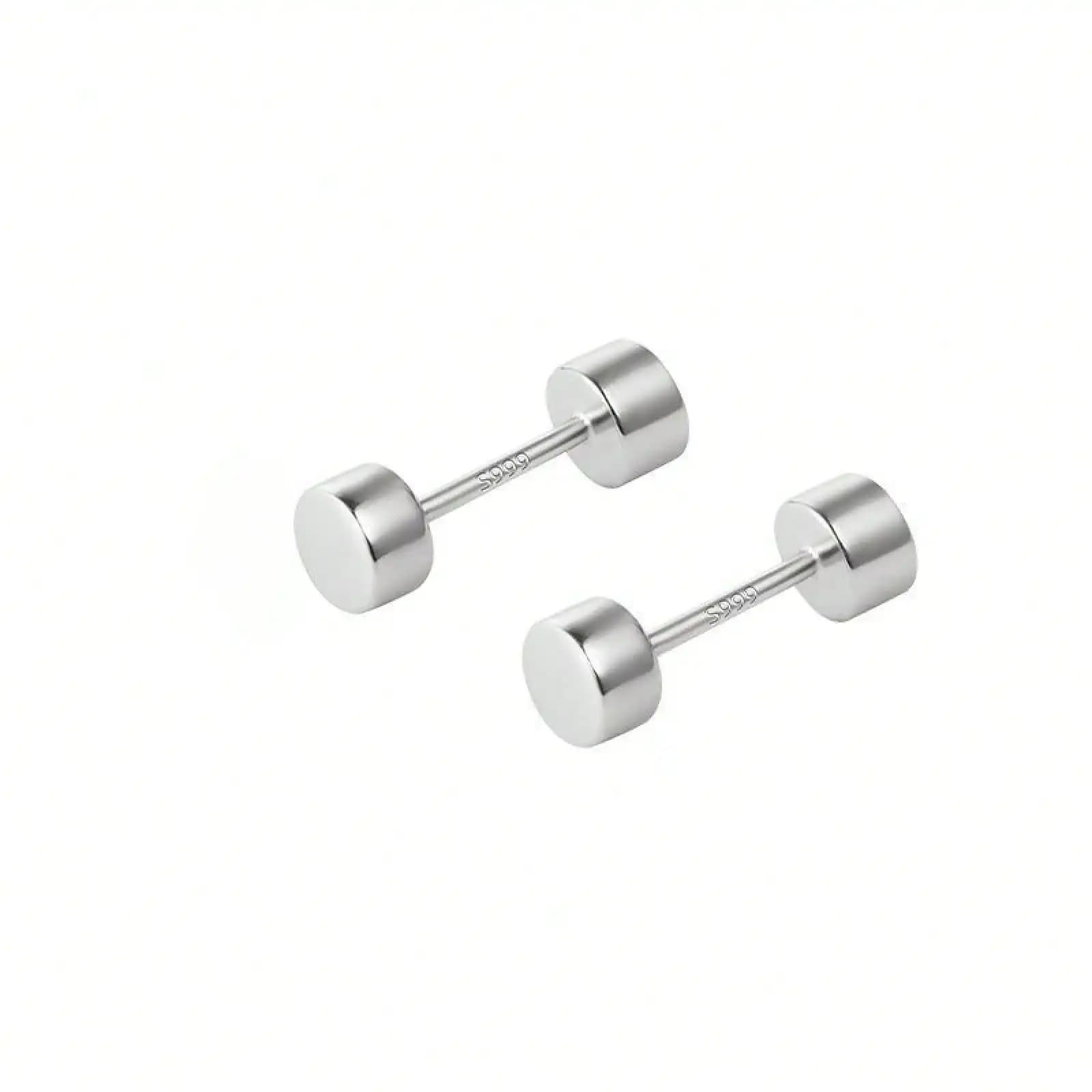 Screw Twist Buckle Earrings Men's High-End Sense Of Fashion Versatile Fashion Personalized Design Gift