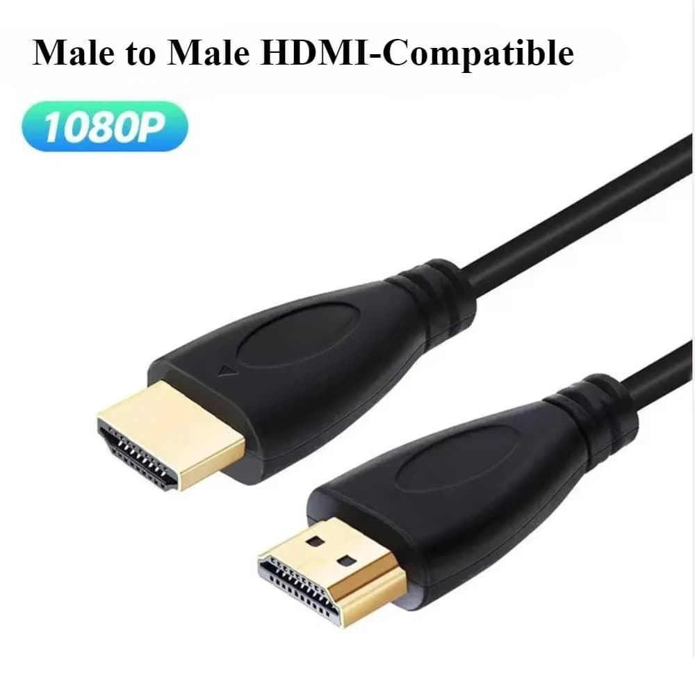 HDTV Cable Male to Male OD 4.1/4.5MM Black PVC Ultra Soft Thin Cord Wire HDTV Support High Speed 1080p 3D 0.5m 1m 1.5m 2m 3m 5m