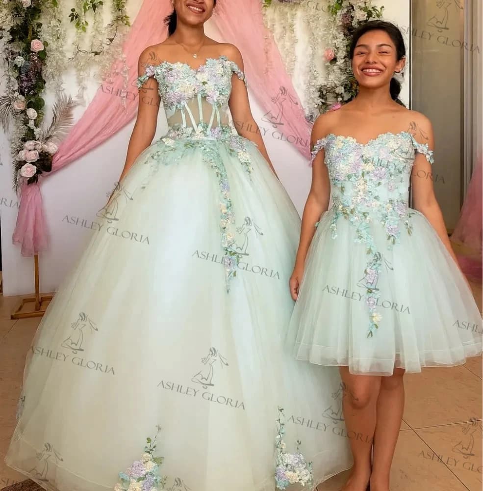 Ashley Gloria 15 Quinceanera Dresses 2 In 1 Ball Gown Sweet Party Dresses Detachable Skirt 15 Year Old Dress Customized 2026 New