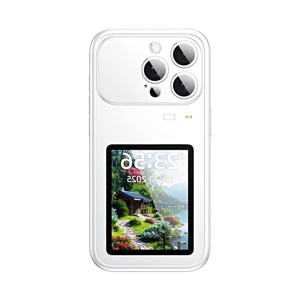 Custodia per telefono smart indossabile per Pro Max con display posteriore, notifiche chiamate, controllo giochi e musica, interfaccia touch