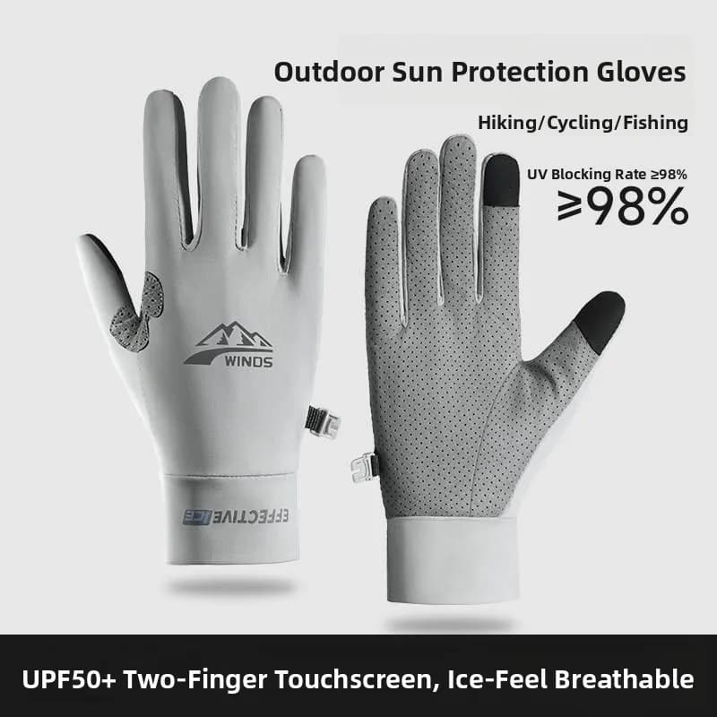 Arrampicata Gloves Compatible with Touchscreen, Solar Protection for Men, Anti-slip for Guide, Climbing on Rock, Cycling and Open Sports