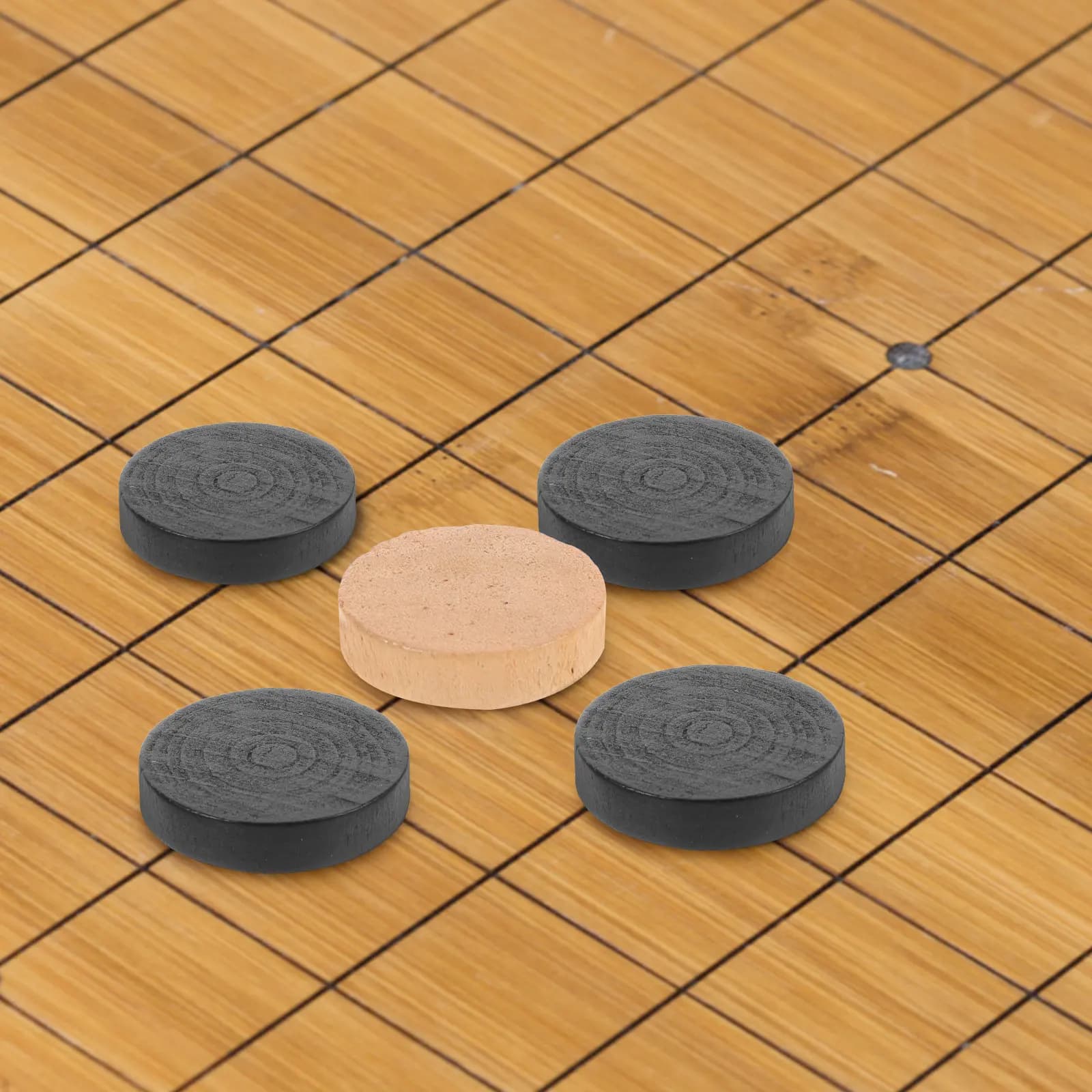 Set di Pezzi per Backgammon in Legno Ecologico, Dadi Rotondi, Prestazioni Stabili, Accessori Portatili per Giochi da Tavolo