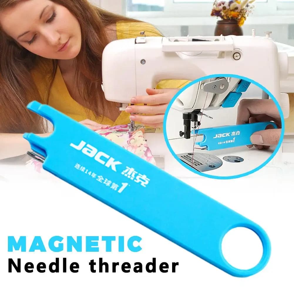 Infila ago multifunzionale di terza generazione, lente d'ingrandimento per righello di stoccaggio magnetico anti-pugnalata, accessorio artigianale per cucire