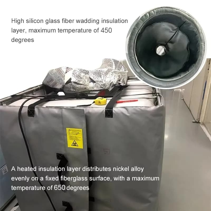 2026-Electric 110V 120V 220V 230V 240V Coperta Riscaldante, Giacca Riscaldante per Contenitori IBC