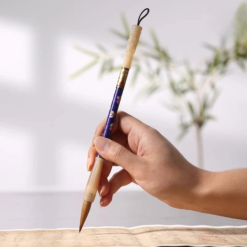 Langhao Yanghao brush study four treasures Chinese painting set regular script brush calligraphy pen