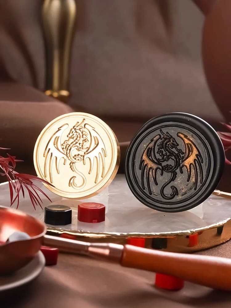 New Arrival able Fire Seal Stamp Set Clete Dragon Nine Sons Children's Toy Beginner ular Envelope Seal