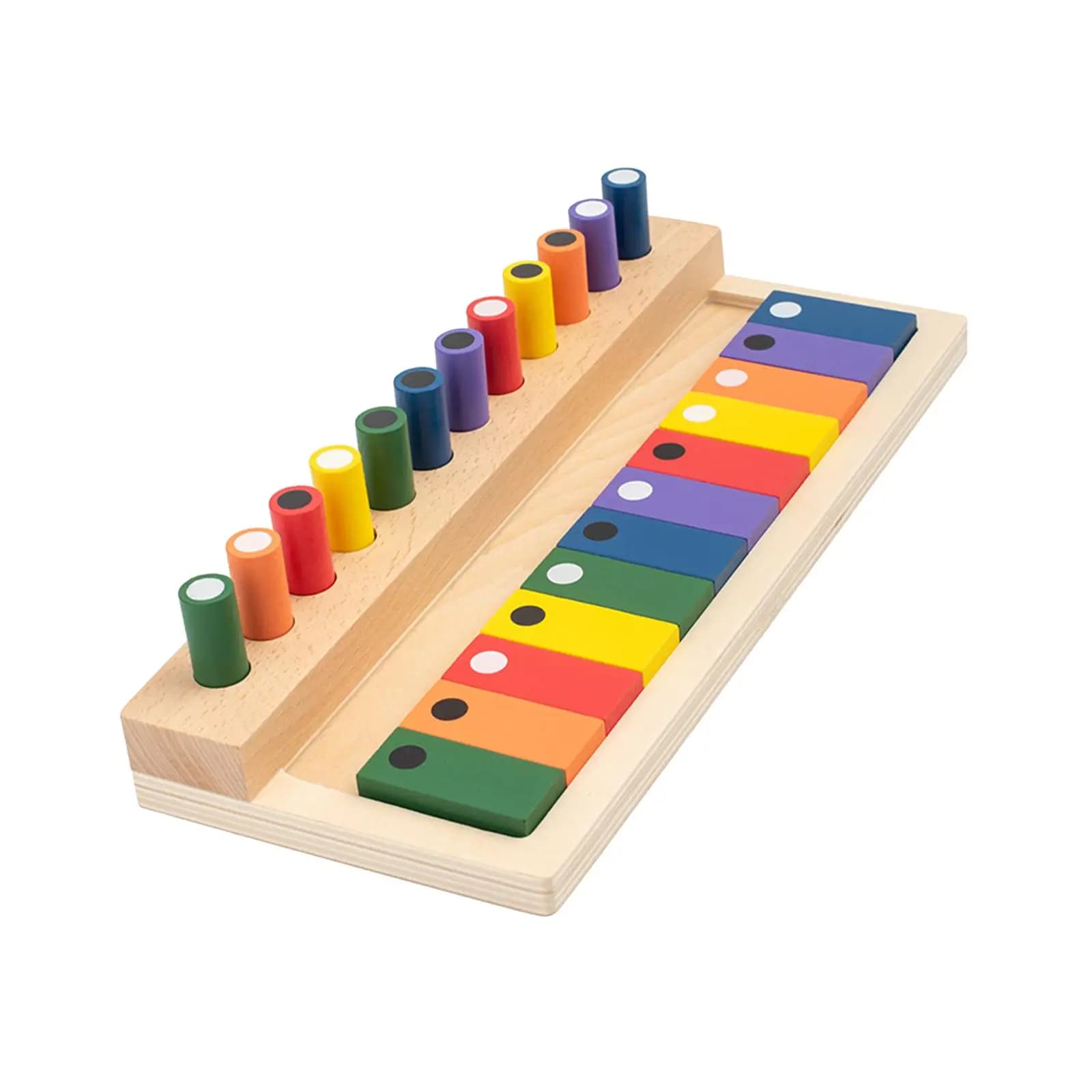 Gioco di impilamento e ordinamento con blocchi colorati, regalo educativo per bambini, giocattolo educativo in legno per la prima infanzia