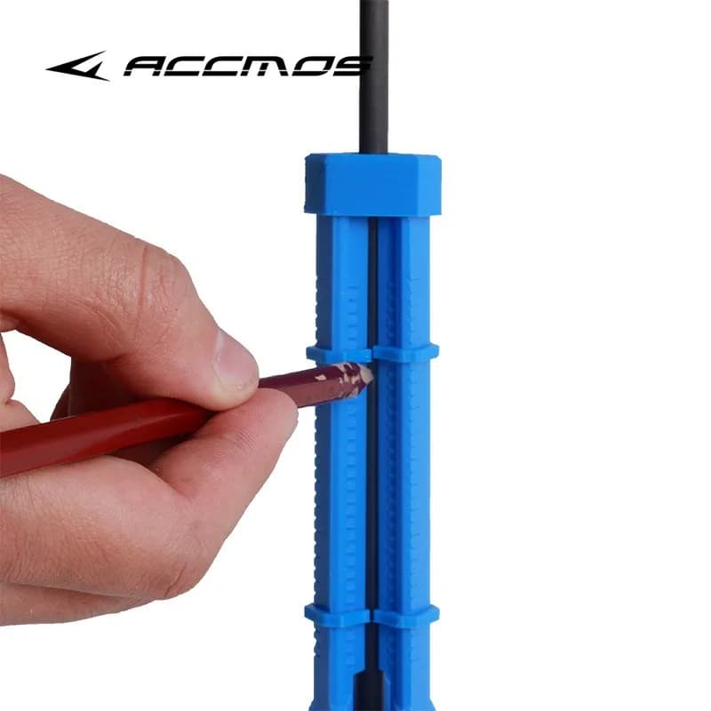 3D Tri-Liner Tiro con l'arco Scriber Freccia Linea Marker Spin palette Fletching Jig Diametro 3.2-6mm Freccia Albero Linee di disegno Strumento Accessori