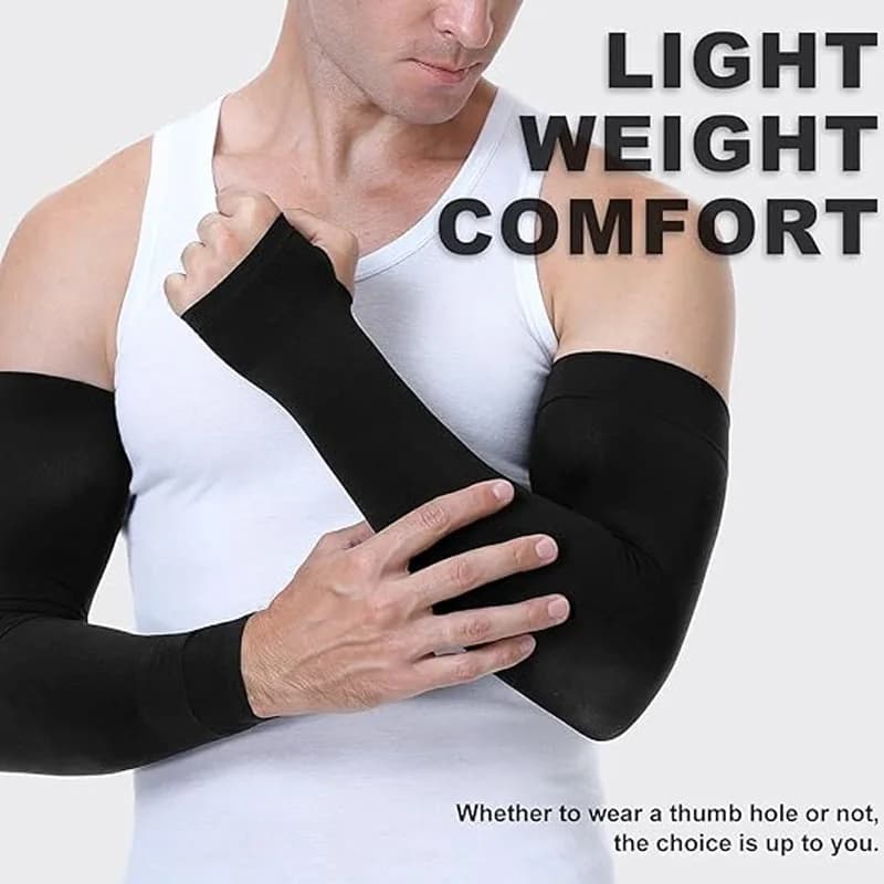 Cycling Sun Sleeves UPF 50+, Arm Covers for UV Protection,Breathable Nylon, Lightweight & Cooling for Running, Driving, Outdoor​