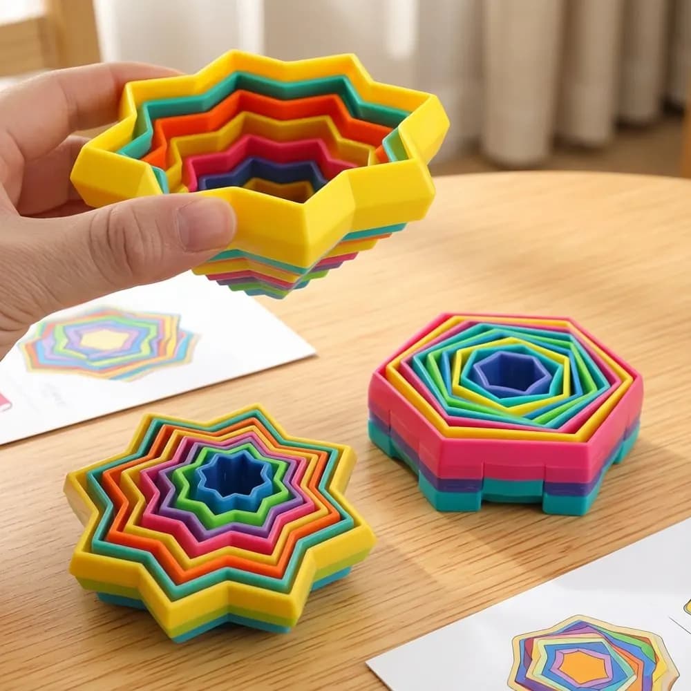 Giocattolo Antistress a Spirale 3D Colorato, Portatile, Interattivo, Regalo per Bambini e Adulti con Autismo