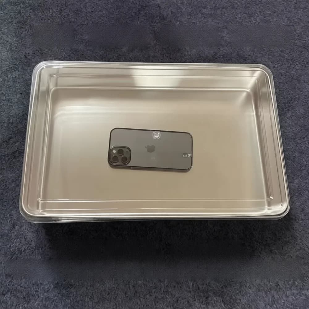 Premium Stainless Steel Baking Tray Mold Rectangular Tiramisu Cake Storage Container Kitchen Food Preparation Tool