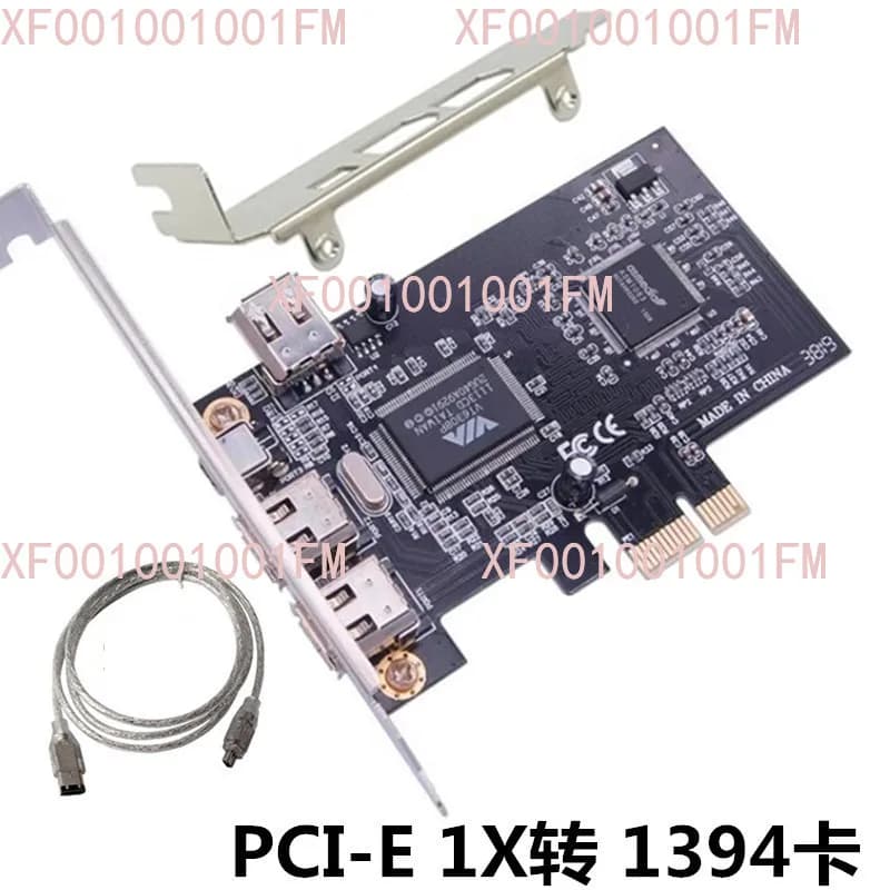 Scheda di acquisizione video ad alta definizione DV a 3 porte, scheda PCI-E 1X a 1394