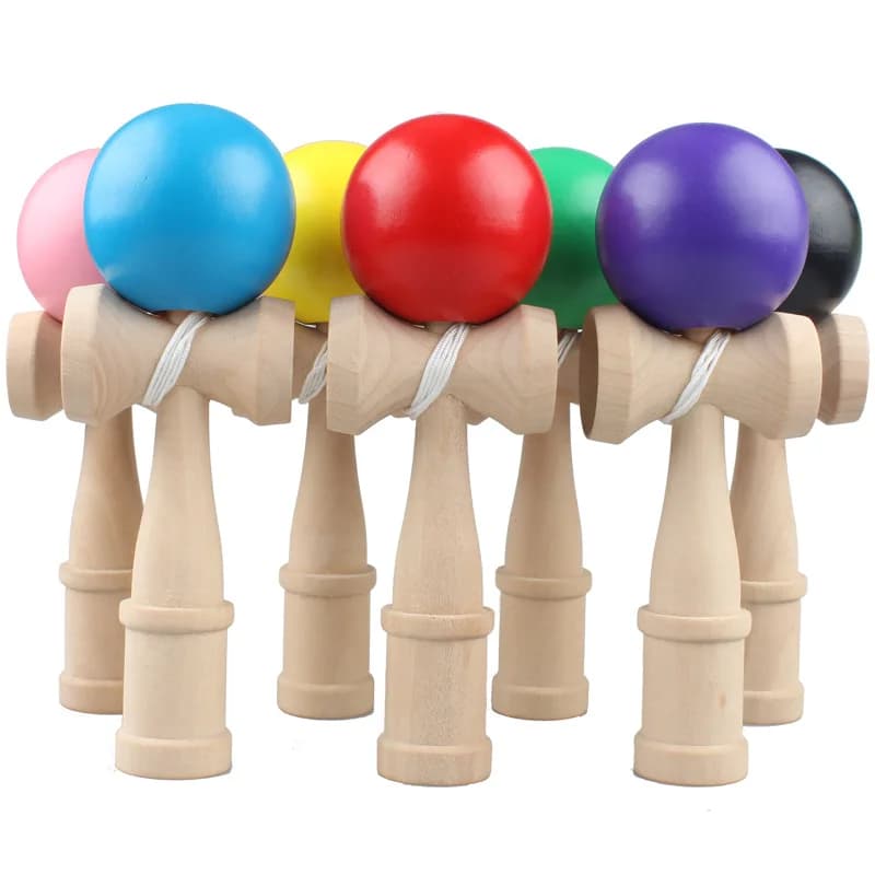Giocattolo in legno Professionale Abile giocoleria Palla Cattura palla nella tazza Gioco tradizionale Coordinazione occhio-mano Educazione per bambini