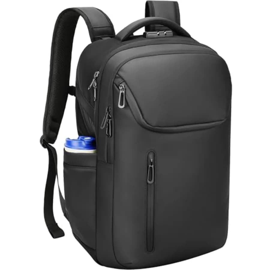 Zaino da Lavoro per Uomo Antifurto, Zaino per Laptop con Porta USB e Tipo C, Zaino per Insegnanti Universitari, Resistente all'Acqua