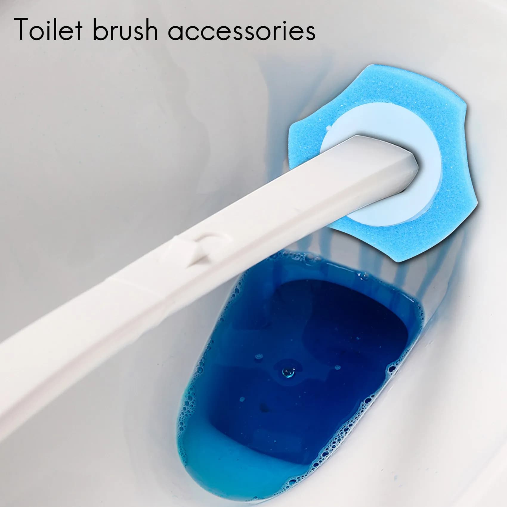 【A08I】32 Pezzi di Ricambio per Spazzola WC, Testine di Ricambio per Pulitore WC, Testine Monouso per Spazzola WC