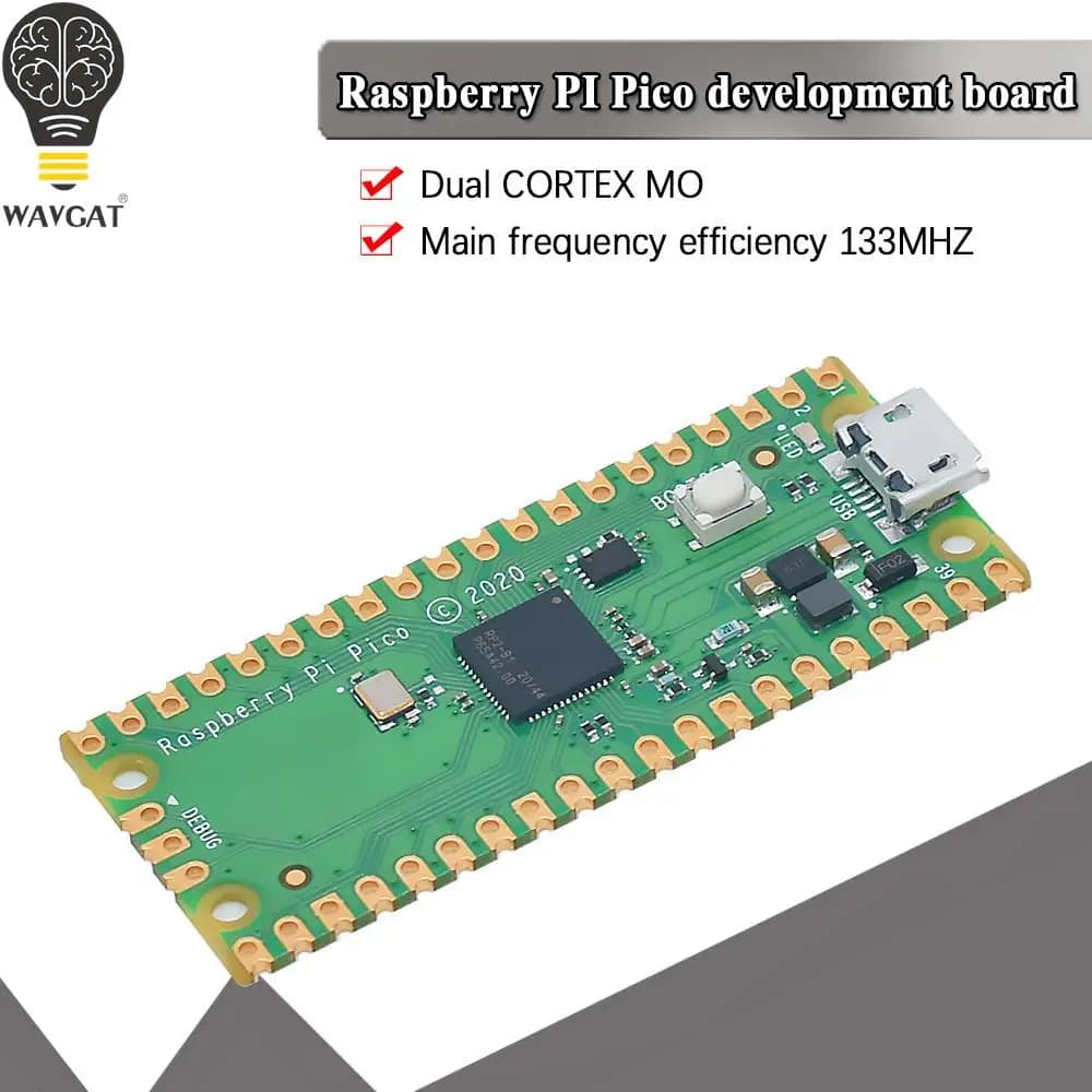 Scheda di sviluppo Raspberry Pi Pico Una scheda microcontrollore ad alte prestazioni a basso costo RP2040 Cortex-M0+ Processore ARM dual-core