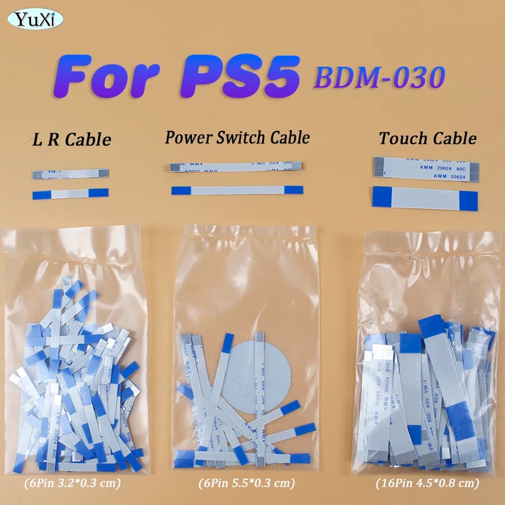 1Pc Per PS5 BDM-030 ON OFF Interruttore di Alimentazione Cavo Della Flessione L1 R1 L2 R2 Trigger Pulsante Cavo 16Pin Cavo di Tocco Per PlayStation 5 V3.0