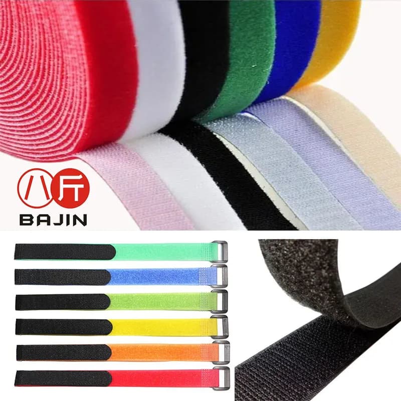 Nastro in Velcro Colorato Non Adesivo da 25 Metri/Paio, Chiusura a Strappo Magica in Nylon, Accessori per Cucito e Fai-da-Te, 25mm