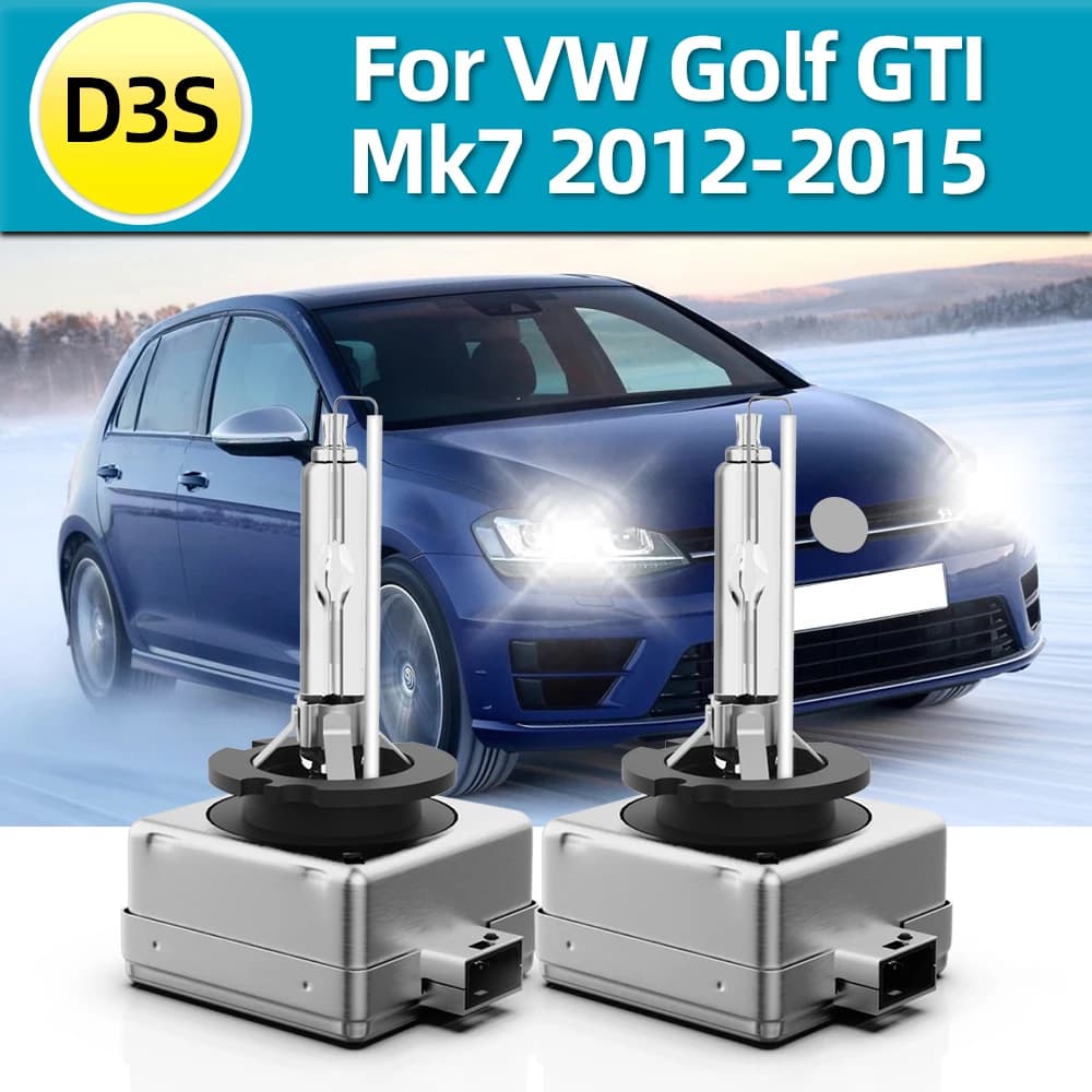 Llight 2PCS fari luminosi D3S Xenon HID lampadina per auto 35W fari 6000K Kit per VW Volkswagen Golf GTI Mk7 2012 2013 2014 2015