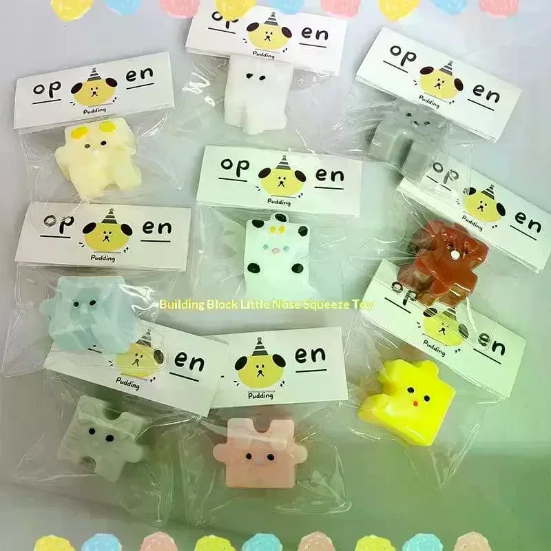 5 pezzi di giocattoli sensoriali appiccicosi a lento ritorno con forme di animali, puzzle in TPR fatti a mano, regalo per Natale e Halloween