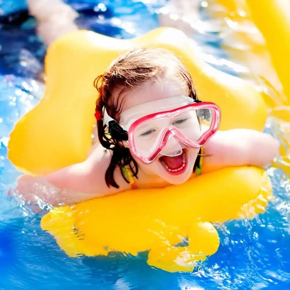 Unisex Swimwear in PC with Nasal Cover, Anti-Drift, Anti-Lost, Large Visual, Diving Mask for Children and Boys