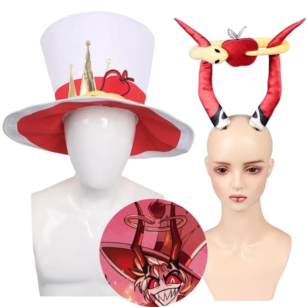 Lucifer Hat Cosplay Hair Band Hair Clips Cartoon Hotel Costume Men Adult Coating Women Halloween Carnival Party Accessories