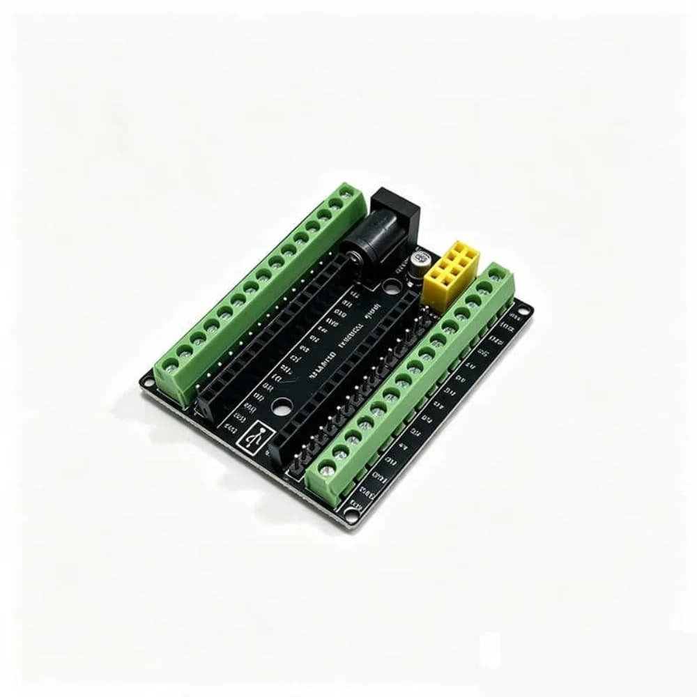 Arduino Nano V3.0 Terminal Expansion Board NRF2401+ Interface DC Power Jack for Prototyping