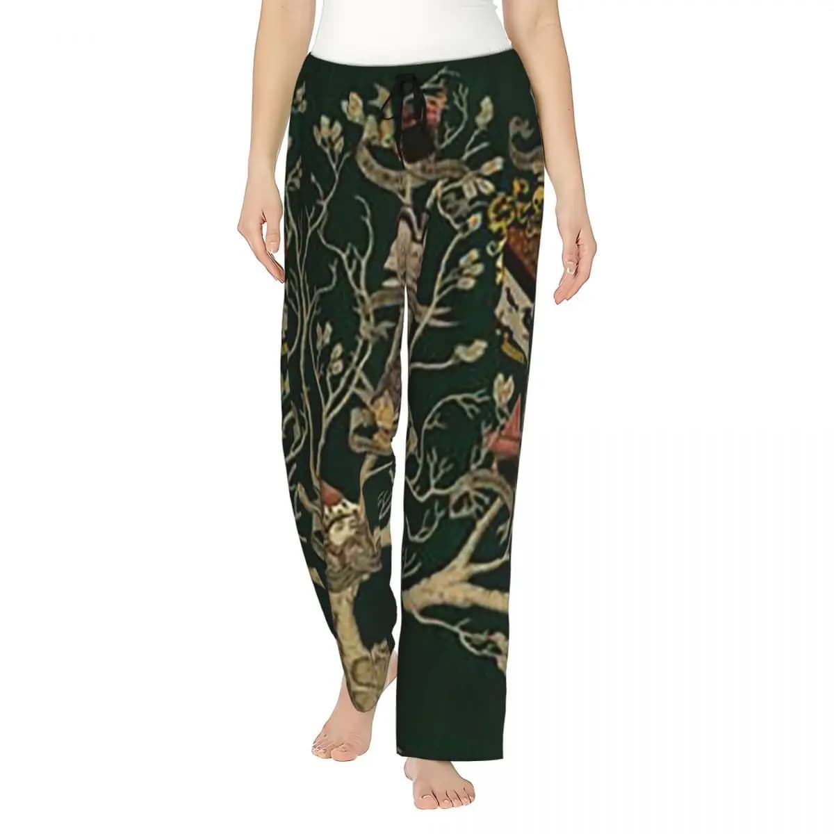 Custom Noble House Of Black Family Tree Women Pajama Pants Lounge Sleep Sleepwear Bottoms with Pockets