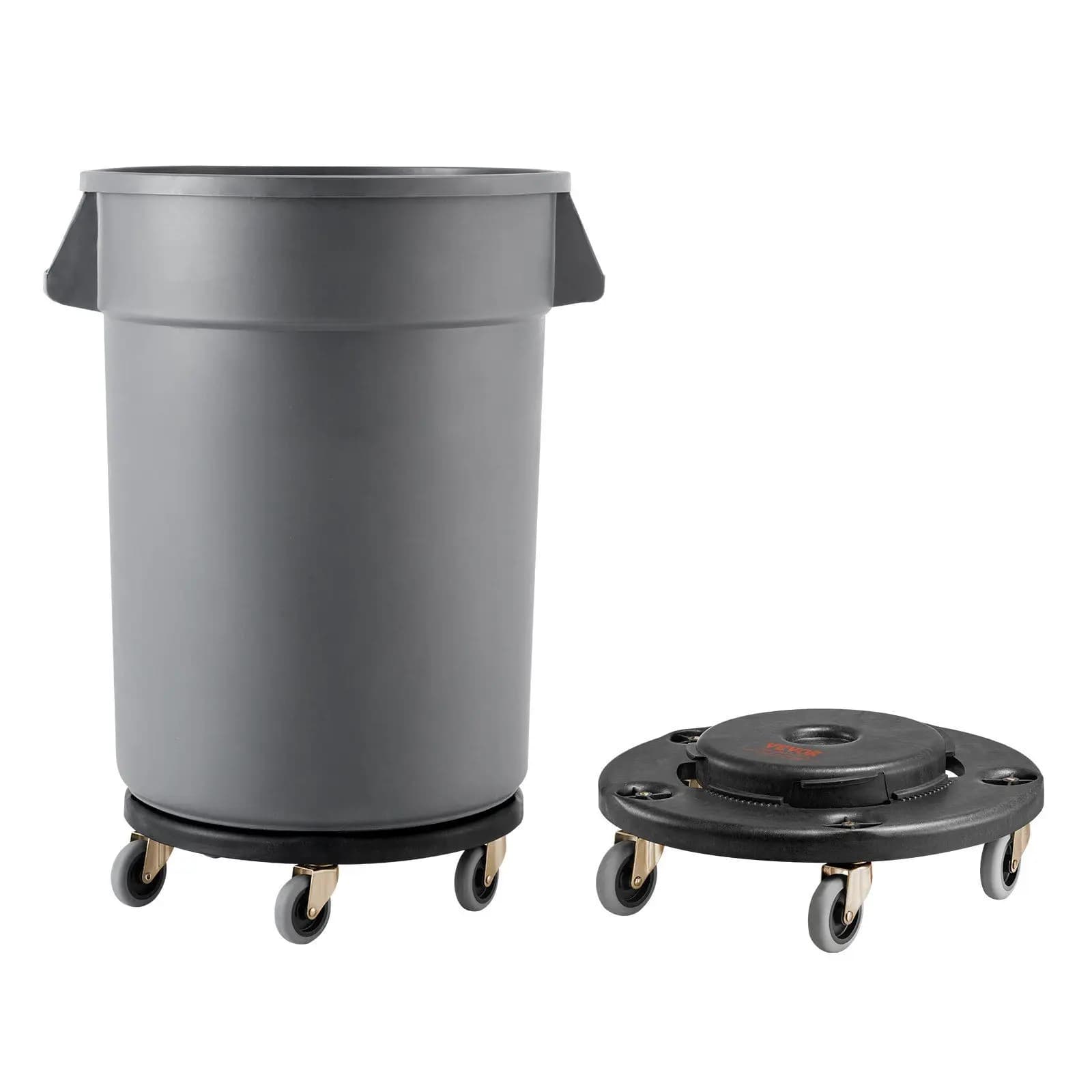 2 confezioni di pattumiera rotonda Dolly Fit 20, 32, 44, 55 Gal Contenitore per rifiuti da 500 libbre