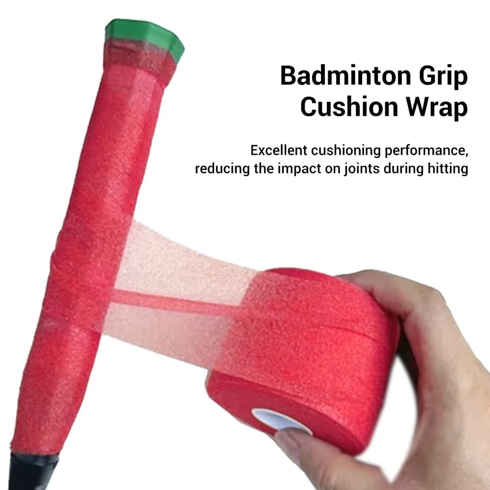 Cuscino per impugnatura da badminton da 60 mm di larghezza Cuscino per racchetta da badminton antiscivolo per assorbimento degli urti Cuscino per racchetta da tennis lungo 20 m