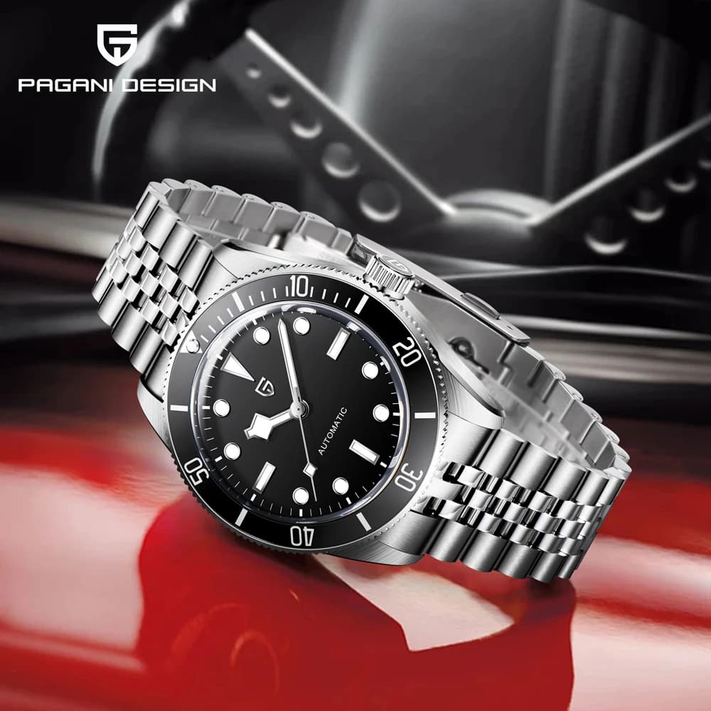 New Automatic Men's Watch PAGANI DESIGN 2026 Luxury with Glass Sapphire AR, stainless steel