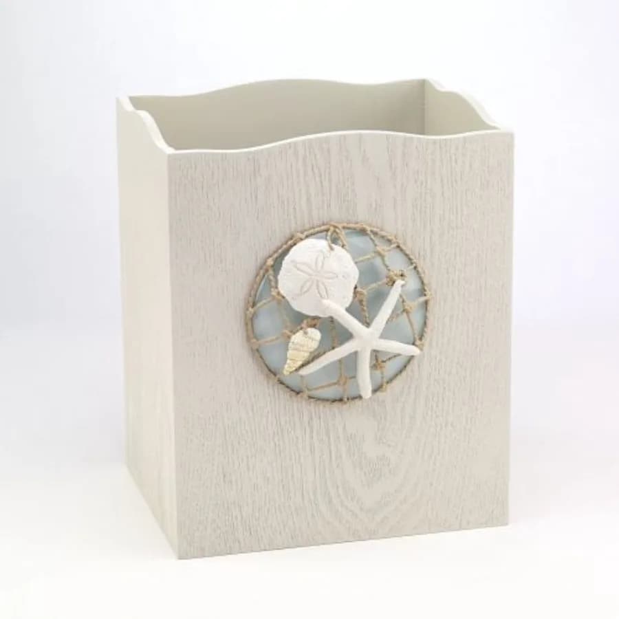 Seaglass Wastebasket