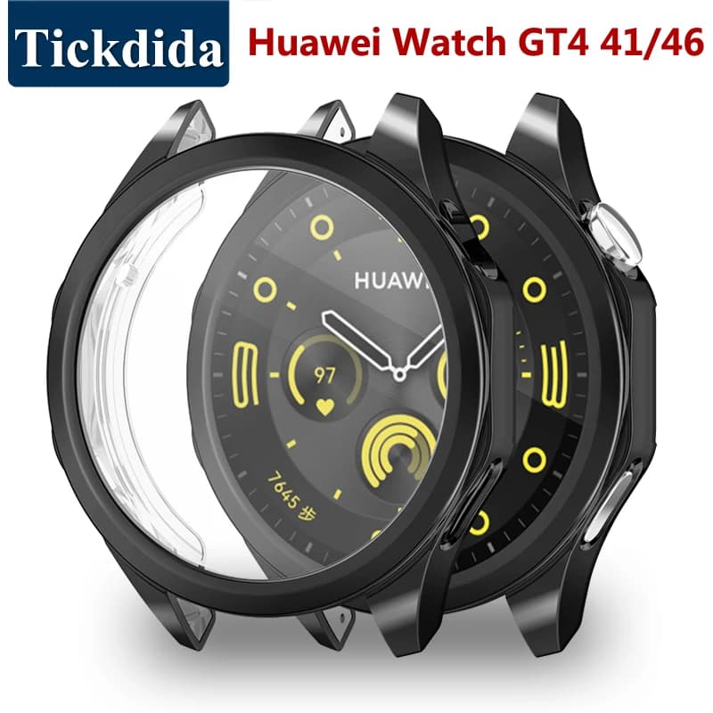 Guscio protettivo completo per Huawei Watch GT 4 46/41mm Smart Watch Protector Frame custodia morbida in TPU trasparente per Huawei GT4 Cover