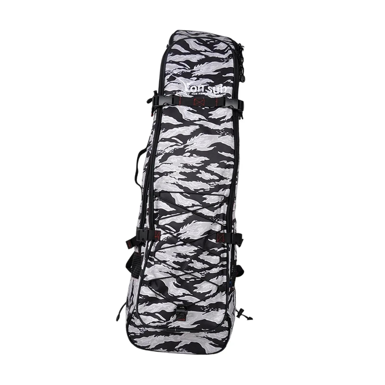 Borsa porta pinne lunghe, borsa porta pinne resistente all'usura, pratica con tasca frontale isolata, zaino multiuso per il nuoto