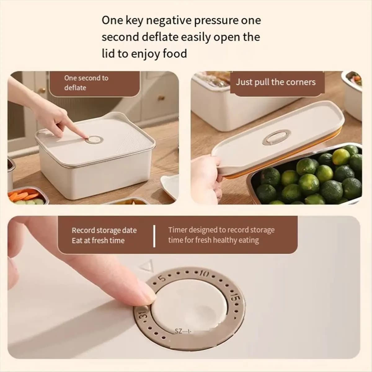 2026 Trend Large Capacity -Keeping Box Sealed Box Food Storage Container Thick, Reusable & Stackable Lunch Box with Lid,1700ml