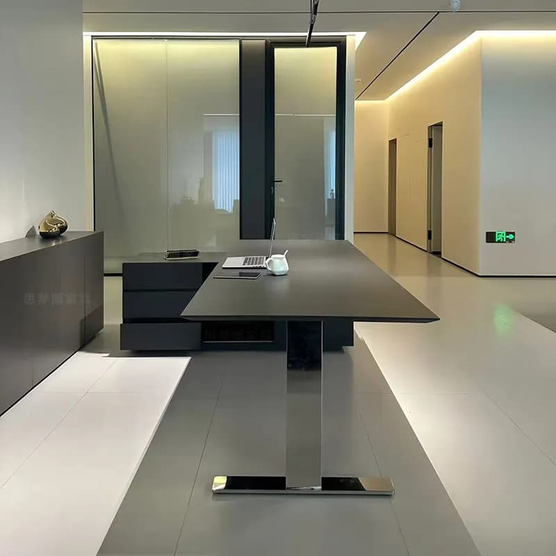 Scrivanie da Ufficio di Lusso con Cassetti, Organizzatore Bianco, Scrivanie Angolari Portatili, Scrivanie da Studio Regolabili in Altezza, Mesa Para Computador, Mobili per Ufficio