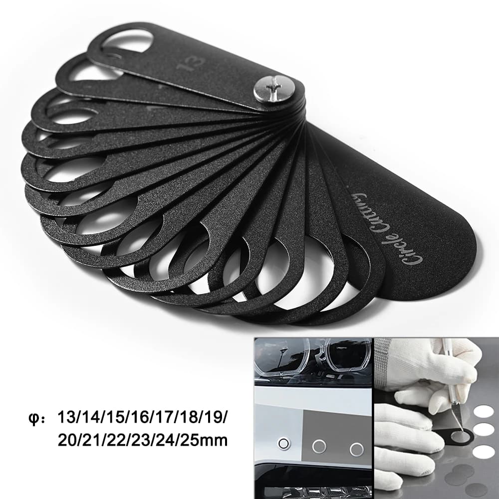 FOSHIO 13-25mm Sensore di Parcheggio Auto Pellicola Fustelle Protezione Del Veicolo Tinta Decalcomanie Cerchio Taglio Stampo Styling Strumento di Aiuto Artigianale