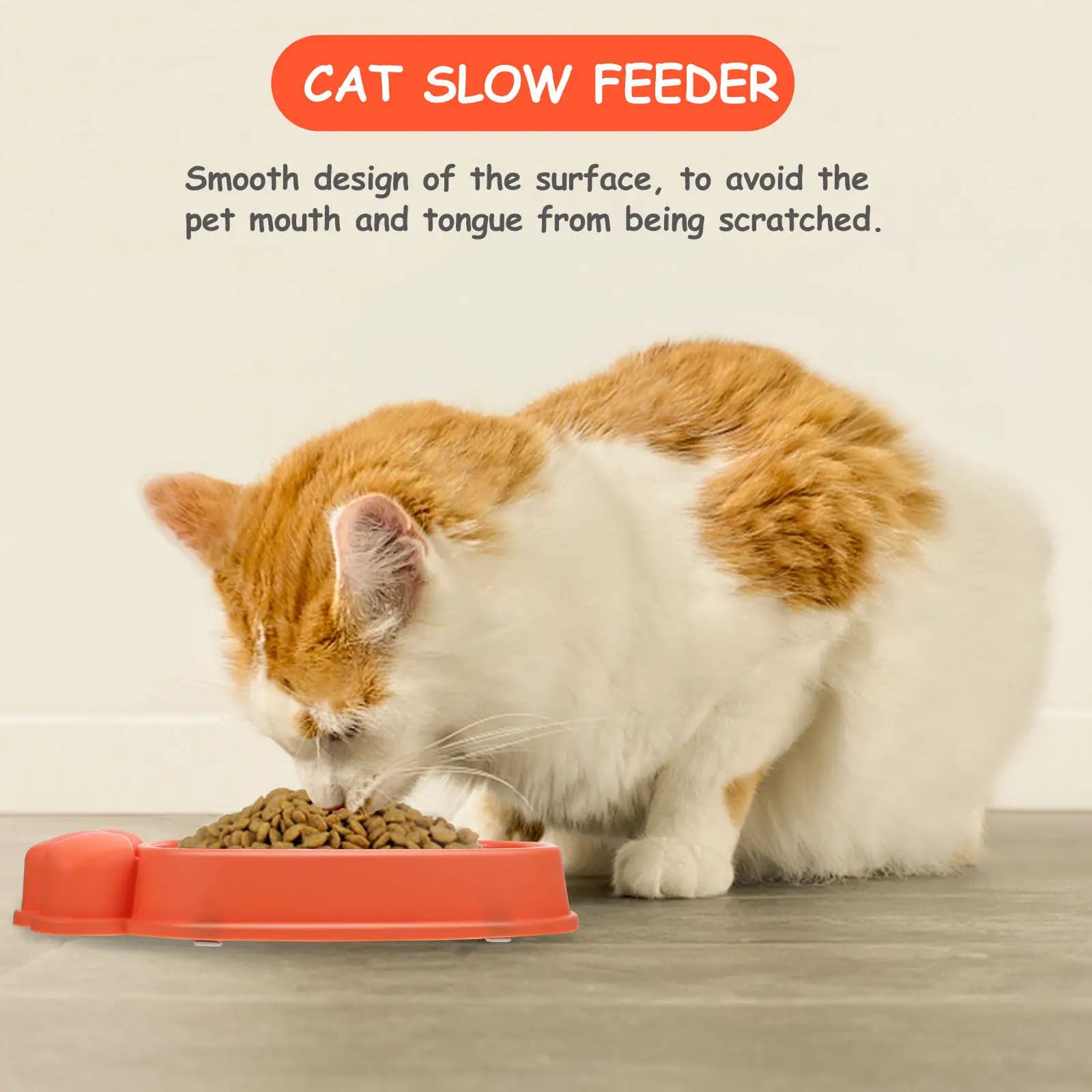 Carrot Shape Pet Slow Feeder Bowl for Dogs and Cats Interactive Food Dispensing Design to Prevent Rapid Eating Digestive Issues