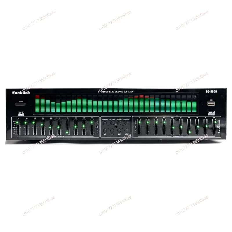 Equalizzatore EQ professionale Bluetooth 5.4 fibra coassiale decodifica audio digitale USB flash drive pre-lettore febbre