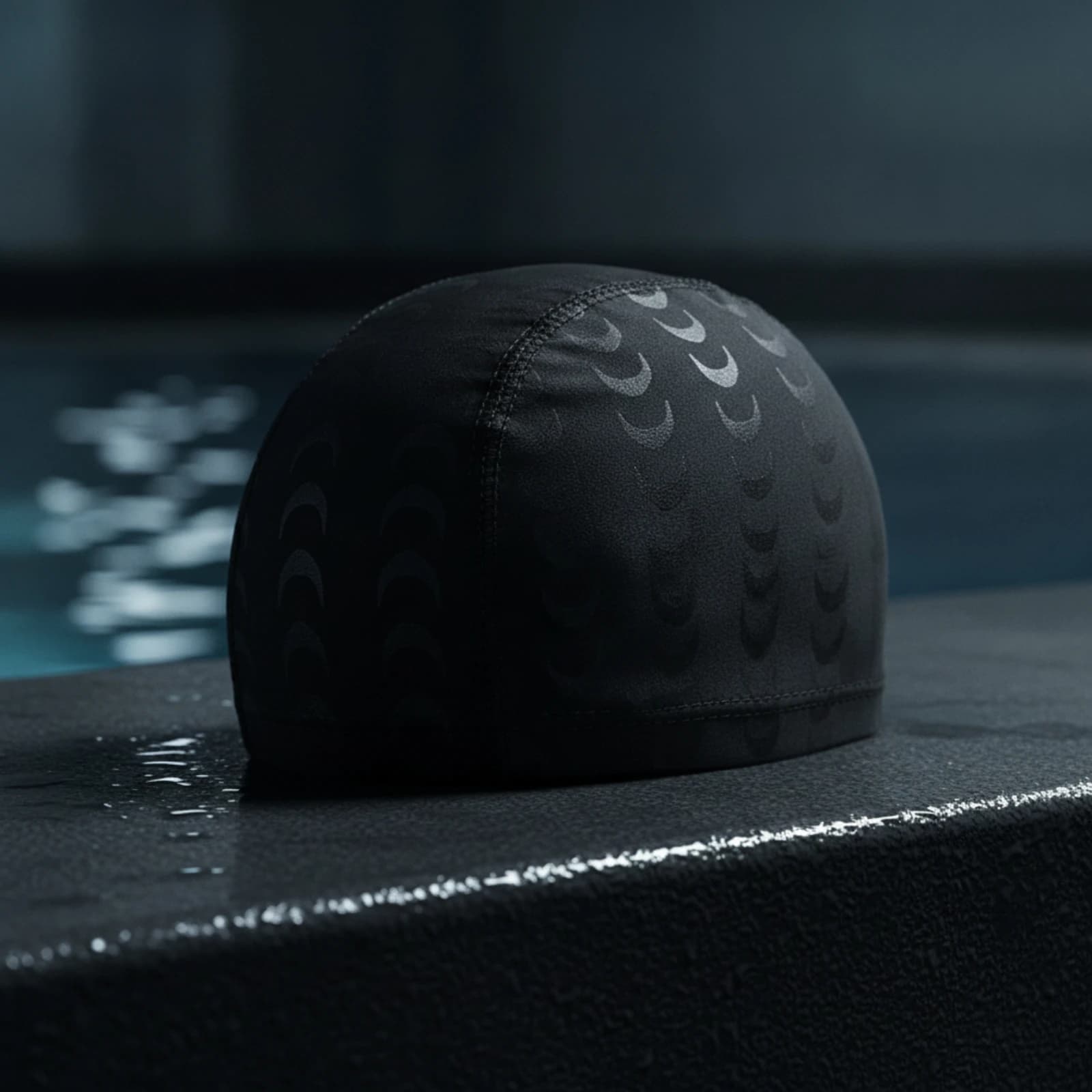 Swim Cap with Ear Covers Elastic Material Swim Cap Swimming Hat High Elasticity Headwear Flexible for Swimmers, Pool, Training