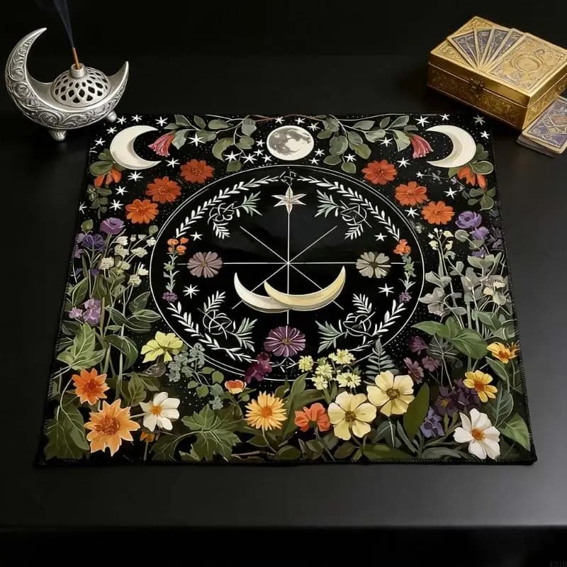 Tarots Tablecloth Multifunction Divinations Table Cloth Tarots Reading Mat Board Game Oracles Card Pad Game Support Mat