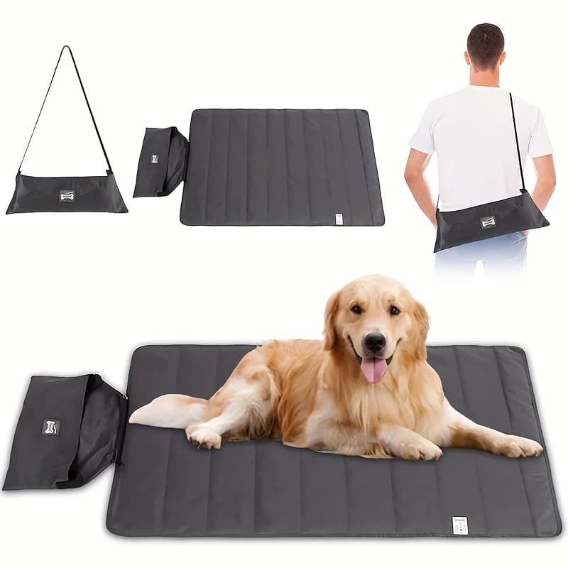 Foldable pet cap 100x70 cm Portable mattress for dogs and cats with case for outdoor camping trips for use in all seasons