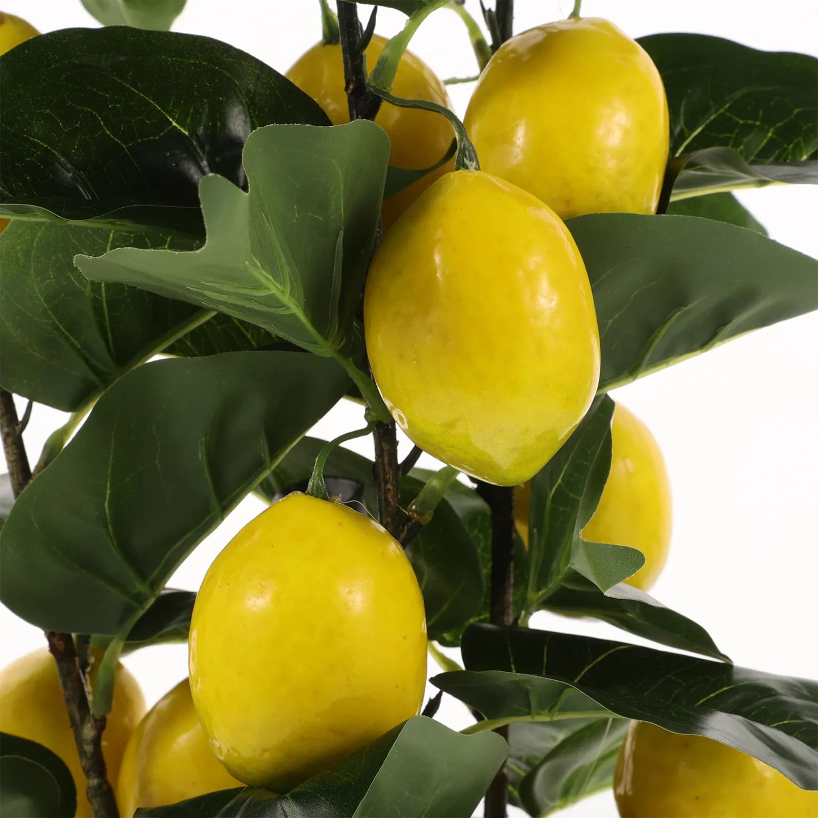 Artificial Lemon Bonsai in Vase, Realistic Fin Lemon Tree, Decorative Plant for Home and Office, Simulated Bonsai Ornament