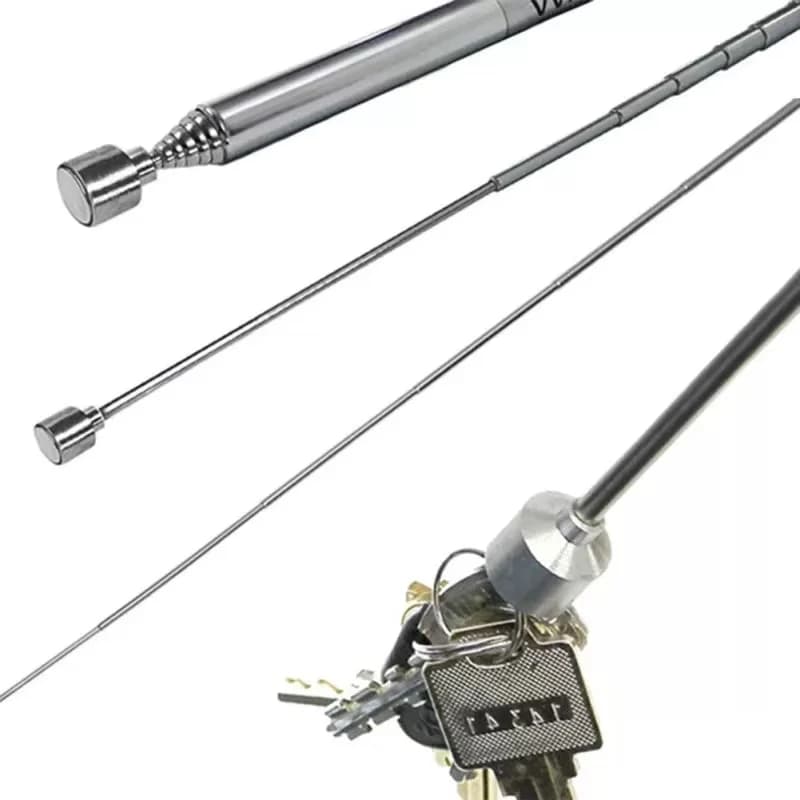 Strumento Magnetico Telescopico per Riparazione e Manutenzione Auto, Stile Penna, 25.6 Pollici, Mini Portatile