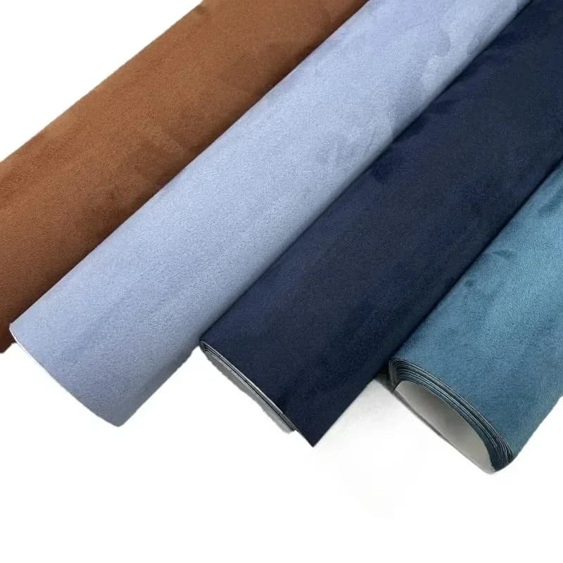 20cm/50cm*140cm Self Adhesive Suede Fabric Sticky Synthetic Leather Velvet Fabric for Car Interior Headliner Upholstery Decor