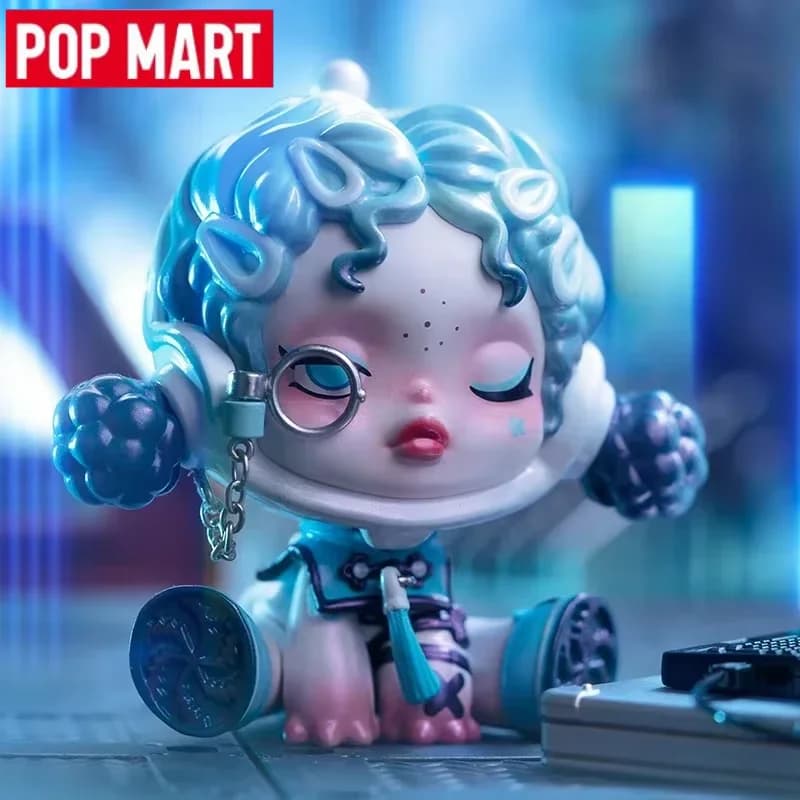 POP MART Skullpanda City of Night Series Blind Box Toys Kawaii Anime Action Figure Caixa Caja Mystery Box Dolls Ragazze Regalo