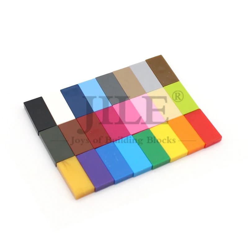 200 pz MOC 3069 Tile1x2 Mattoni Parti assemblate Blocchi di costruzione classici Regali per bambini Accessorio educativo sfuso Giocattoli da costruzione