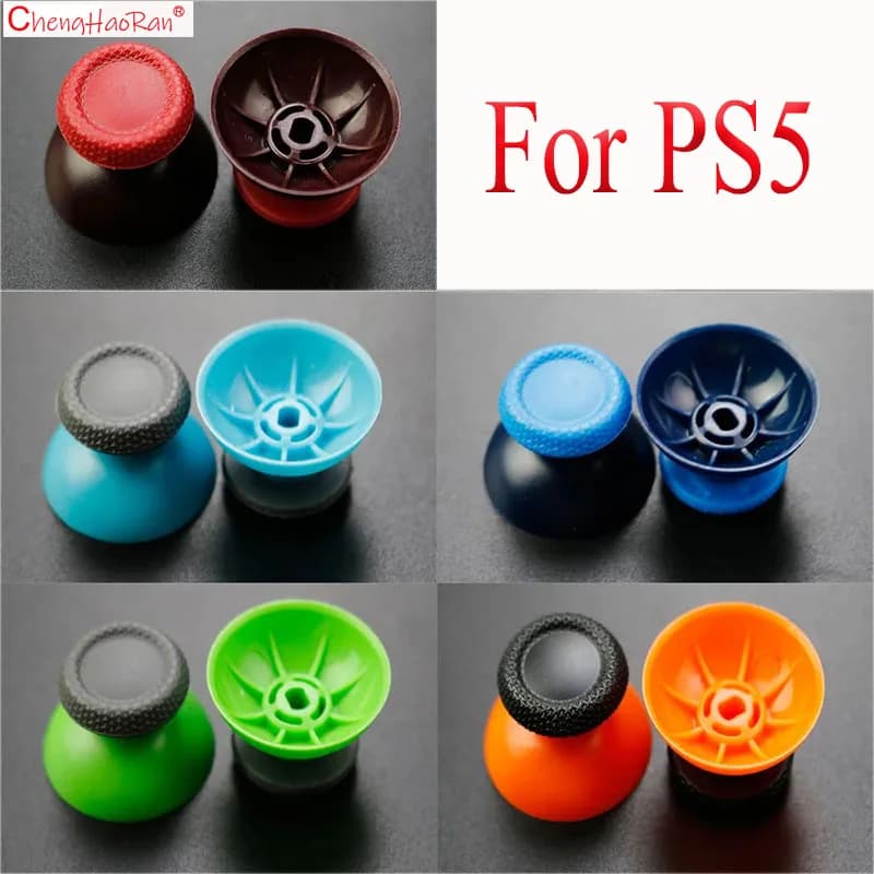 ChengHaoRan 2PCS Joystick Cap per PS5 Mushroom Head Cap Console di gioco Controller protezione antiscivolo Cap