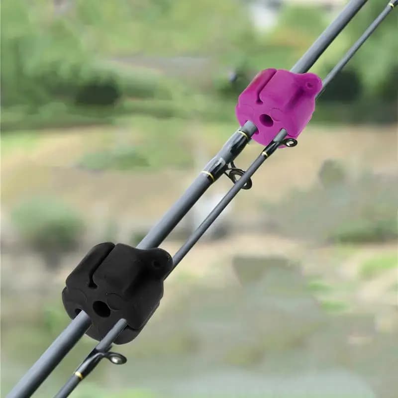 5 pezzi cinturini a sfera porta canna da pesca in silicone fori da 4/6/10 mm accessori per la pesca a sfera con estrattore per asta riutilizzabile