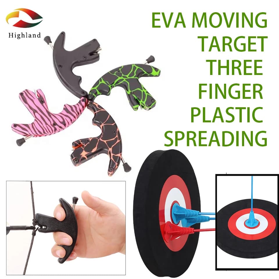 25cm EVA Mobile Archery Target Archery Competition Frisbee target Composite Pulley Bow Three Finger Plastic Spreader
